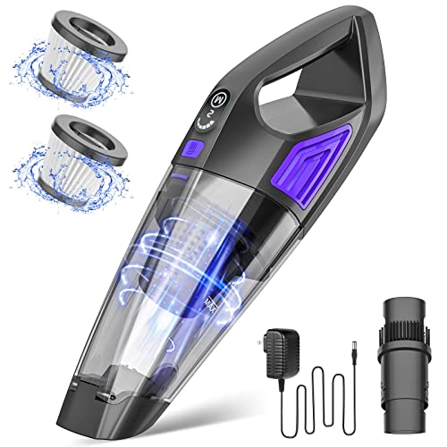 ATONEP Cordless Handheld Vacuum Cleaner with Large Battery, Powerful Suction