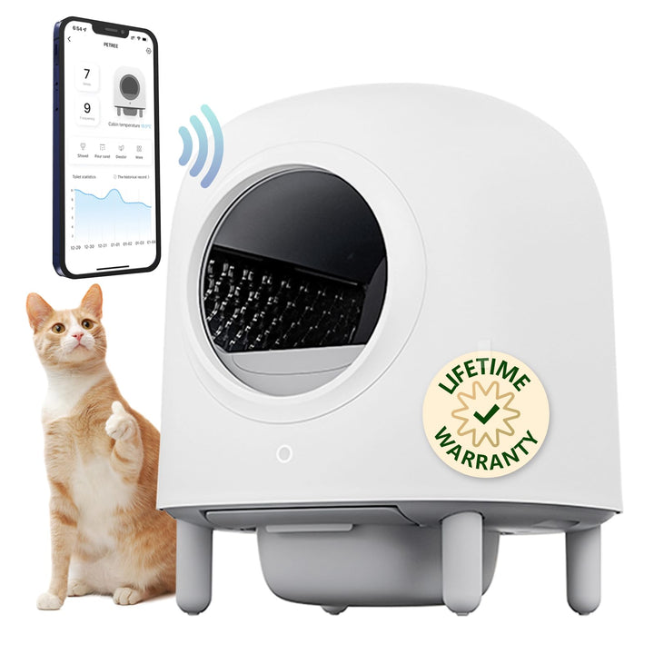 Self Cleaning Cat Litter Box - The Game Changer for Cat Owners, Latest Model Automatic Cat Litter Box with APP Control, Odor Removal, Large Space for Multiple Cats