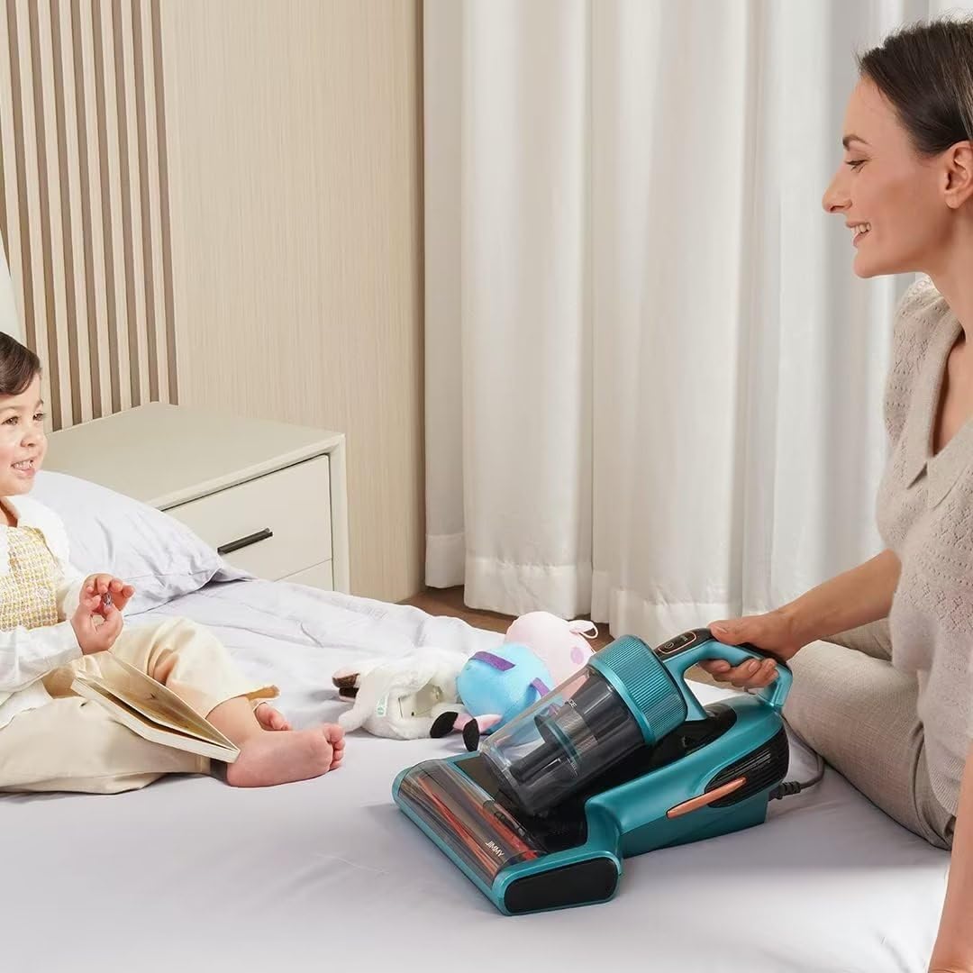 Jimmy Mattress Vacuum Cleaner with Dust Sensor, Anti-Allergen Bed Vacuum Cleaner