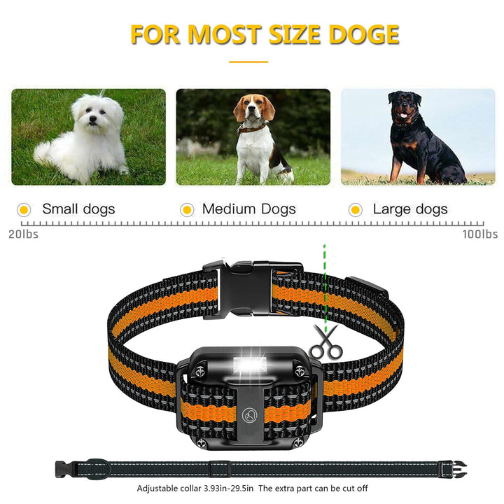 Heaflex Dog Shock Collar with Remote, Dog Training Electric Collar, Waterproof Rechargeable, 1640ft Dog Shock