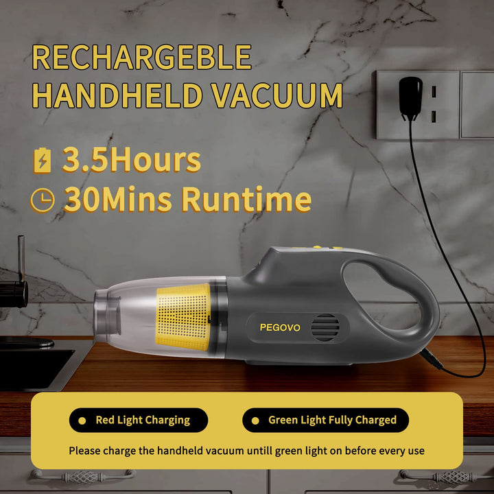Hand Held Vacuuming Cordless Rechargeable-10K PA Strong Suction Car Vacuum Cordless Rechargeable