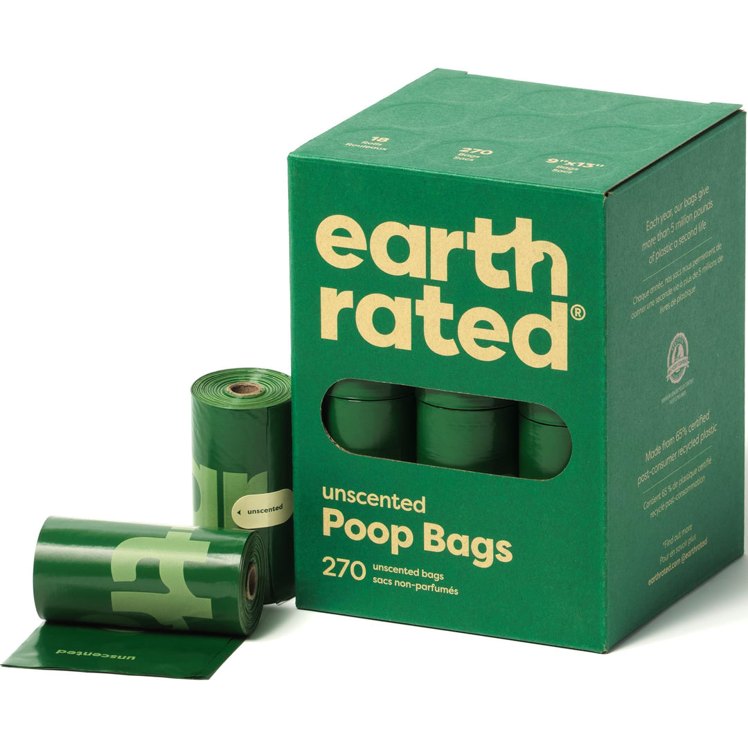Earth Rated Dog Poop Bags - Leak-Proof and Extra-Thick Pet Waste Bags for Big and Small Dogs