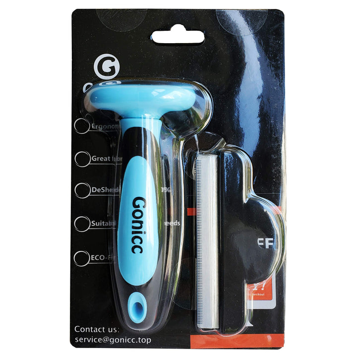 gonicc Dog &amp; Cat Pets Nail Clippers and Grooming Brush. Nail Clippers with Safety Guard to Avoid Overcutting