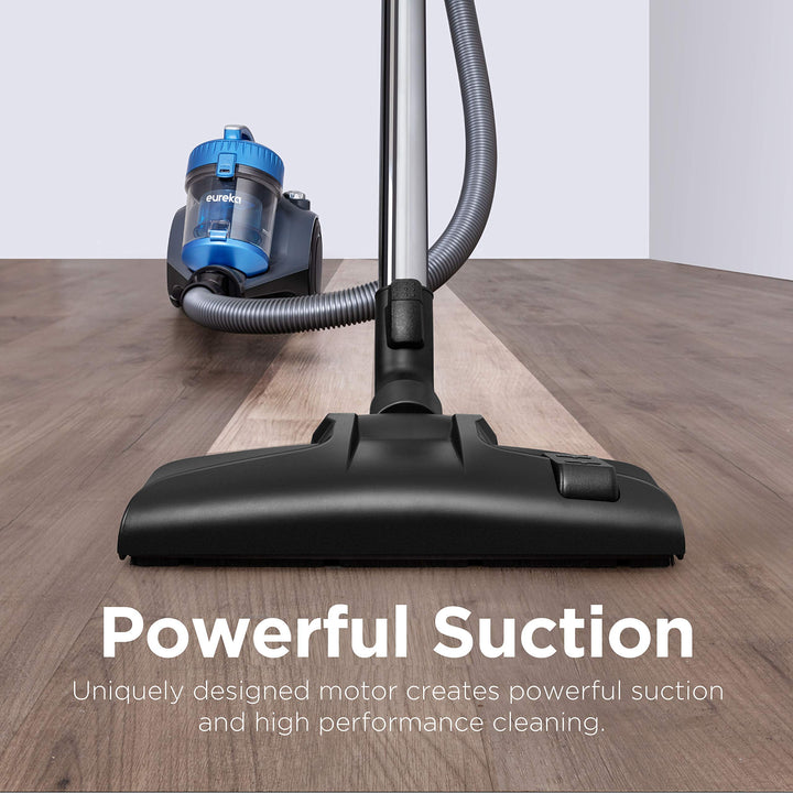 Eureka WhirlWind Bagless Canister 2.5L Vacuum Cleaner, Lightweight Vac for Carpets and Hard Floor