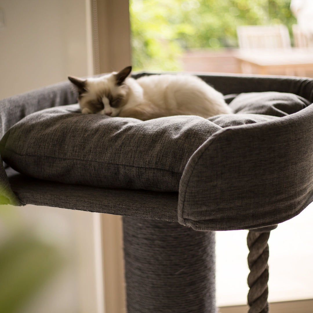 High Bed Sofa Cat Scratch Post - Grey